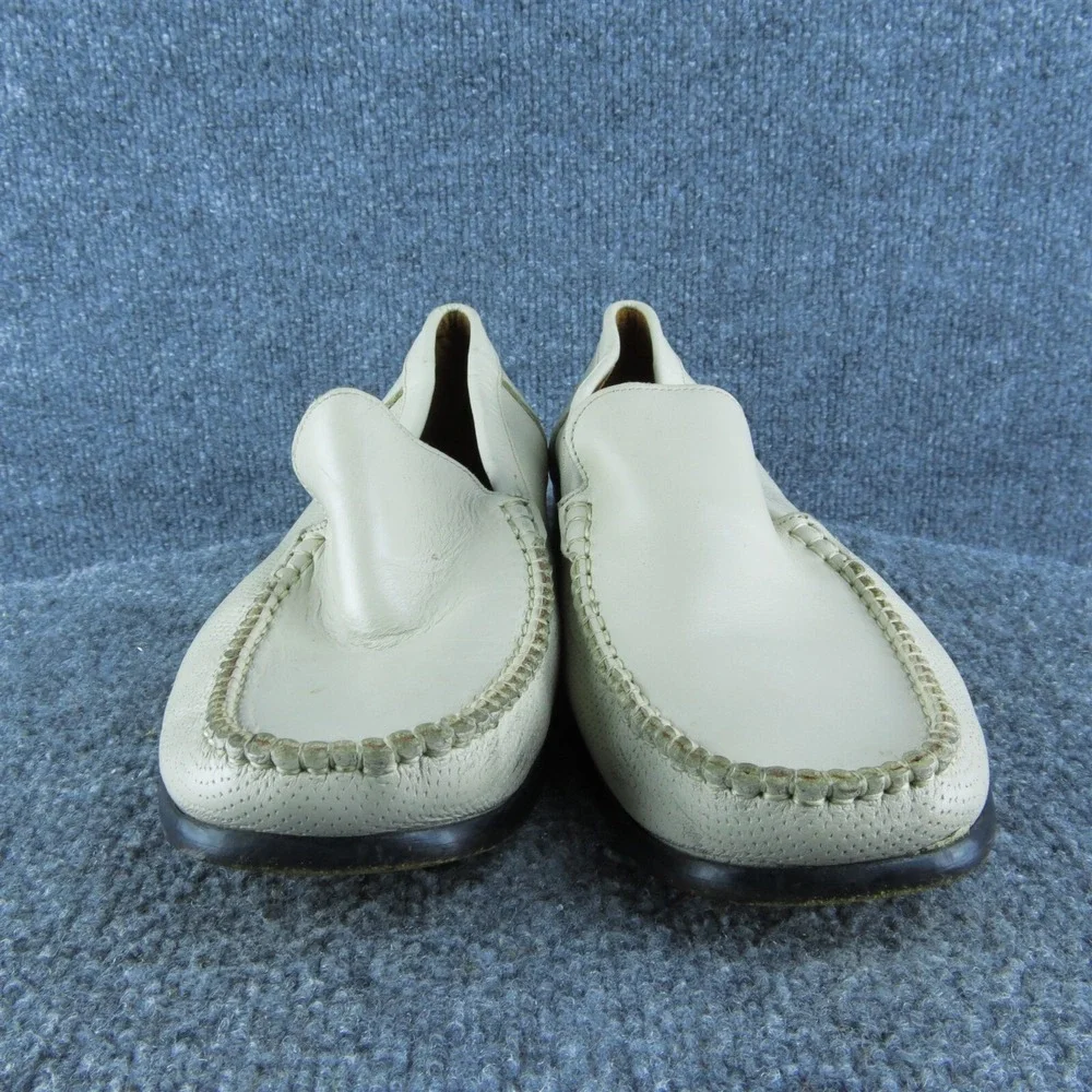 Sandro Moscoloni Capri Ice Men Loafer Shoes Sz 11.5 Medium Beige Leather Slip On